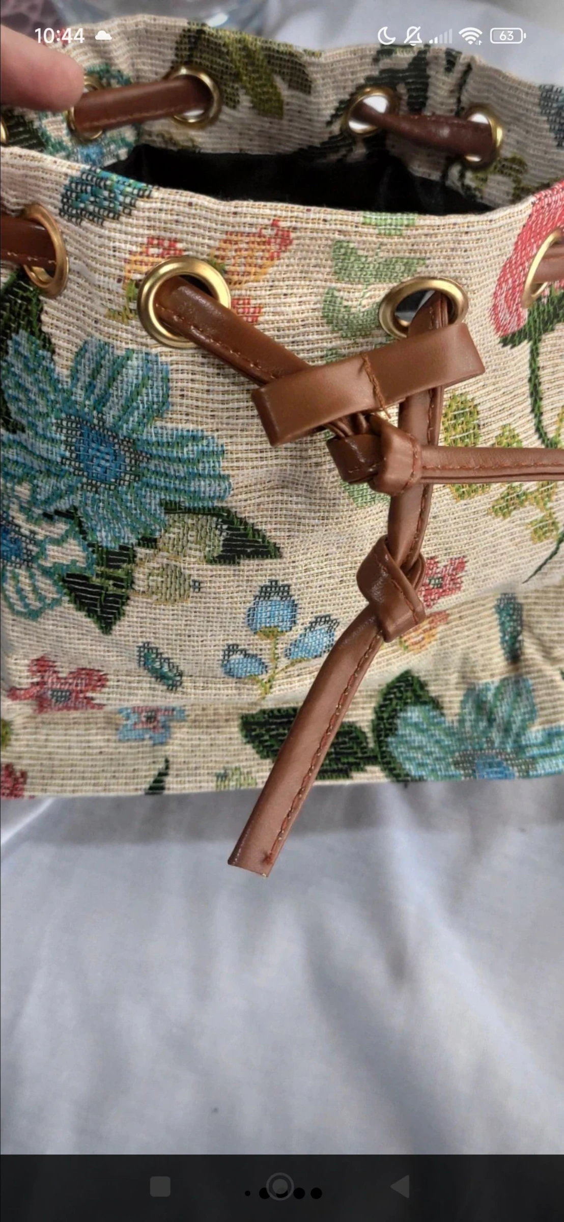 Bolsa cubo flores vintage – photo 5